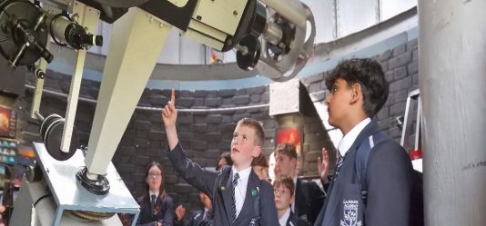 Budding scientists receive ‘out of this world’ tour of University’s state-of-the-art Bayfordbury Observatory 