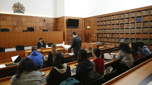 image of on campus law court