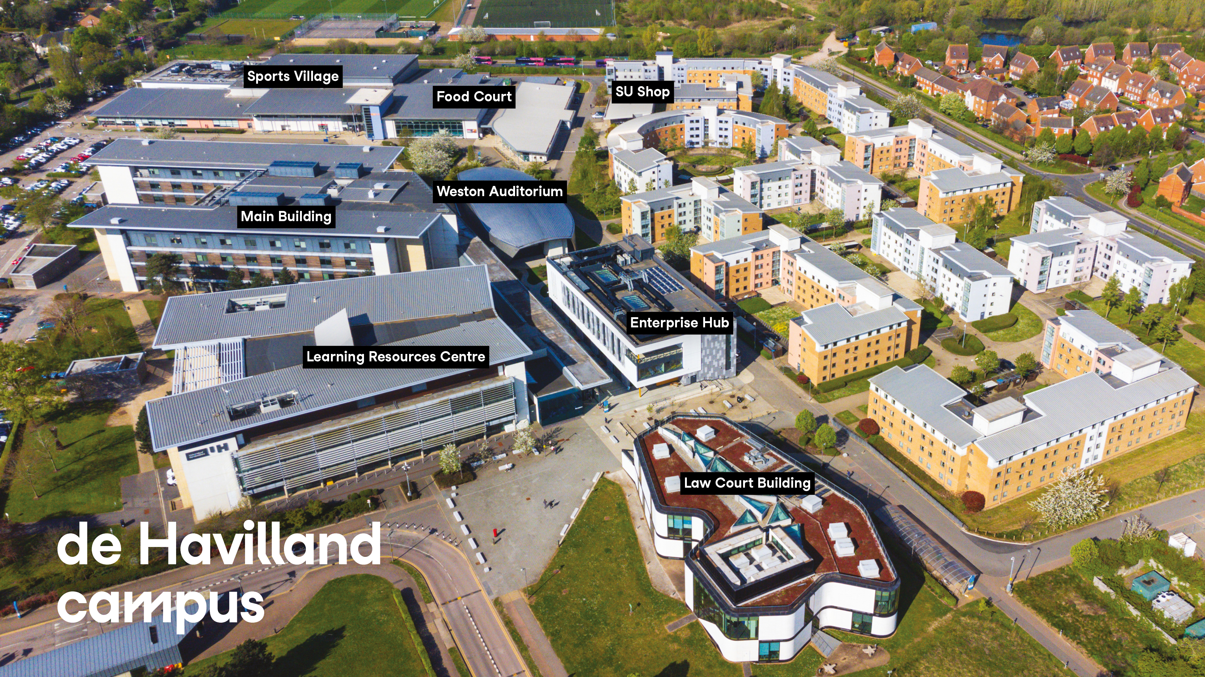 de Havilland Campus aerial