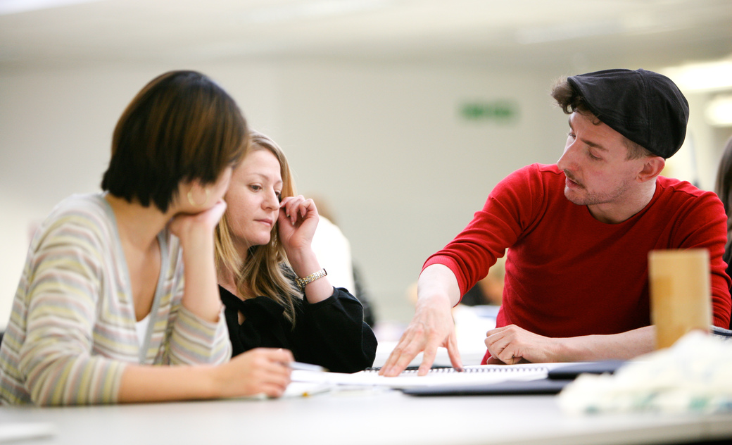 Students sat together 